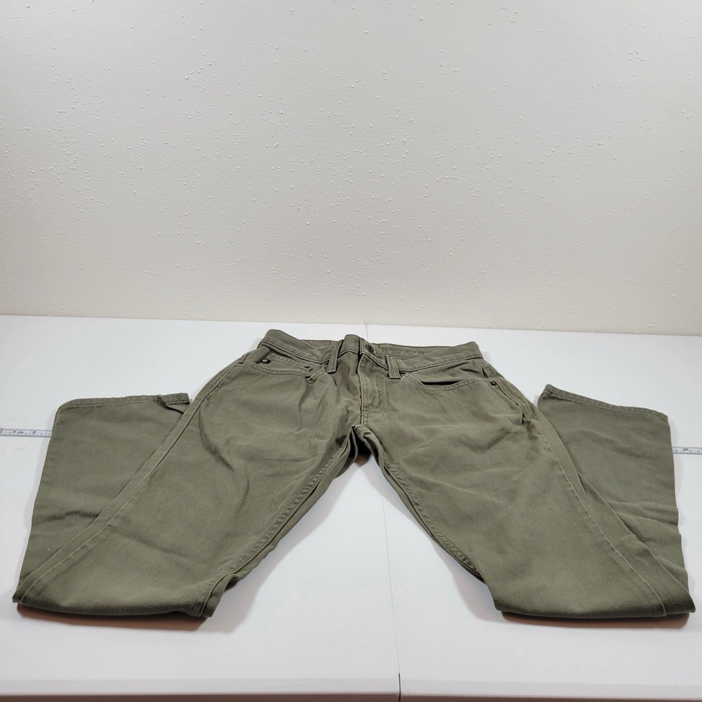 Free World Men's Jeans Night Train Regular Size 28 Khaki Green